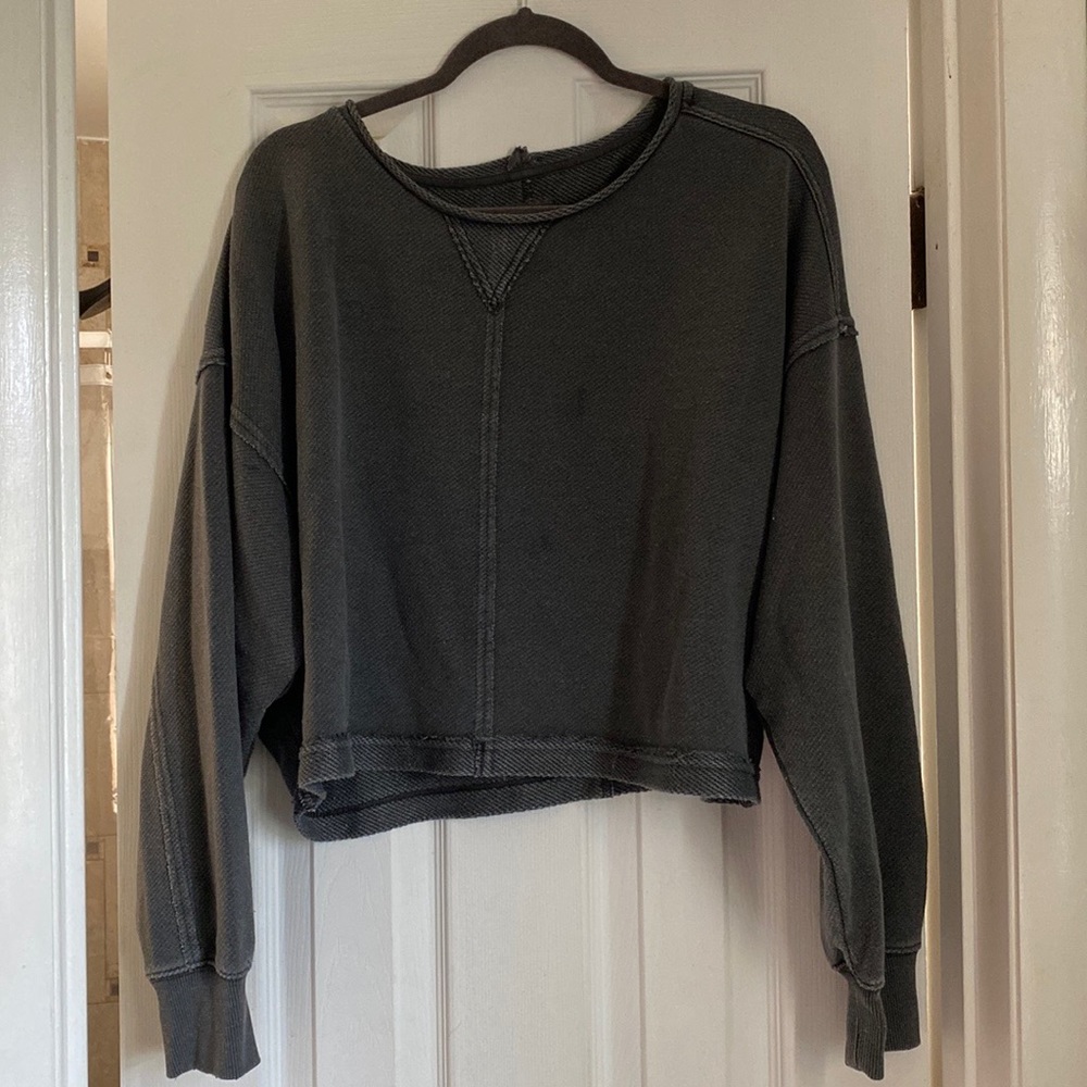 Aerie Beach Party Cropped Crewneck & shorts